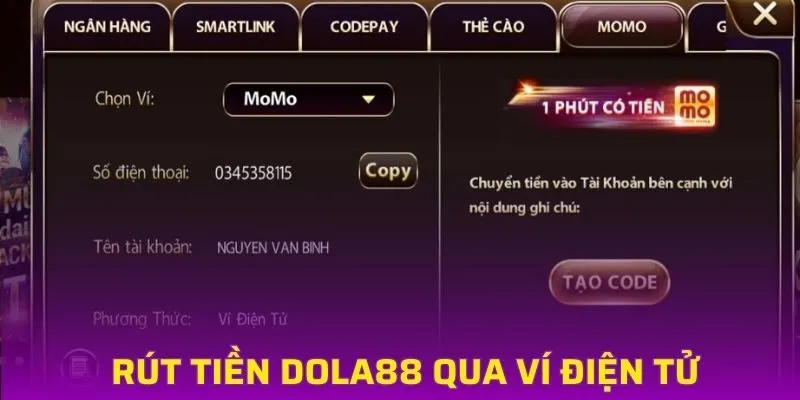 Hướng dẫn rút thưởng qua ví điện tử nhanh chóng