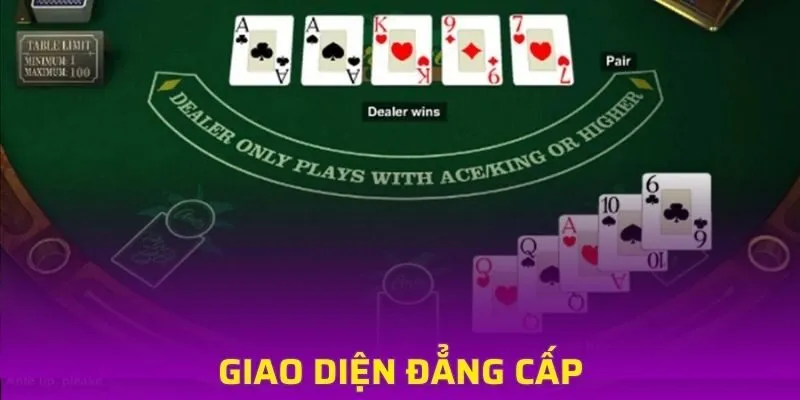 Giao diện đẳng cấp, mang đến trải nghiệm sòng bài thực thụ
