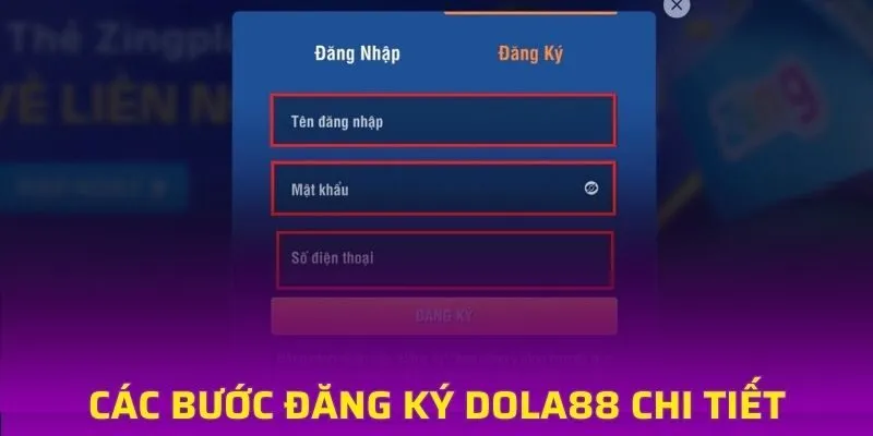 Hướng dẫn đăng ký DOLA88 trên trang web nhà cái